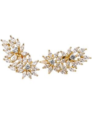 Zynnia Collective Flower Cluster Ear Climbers - Metallic