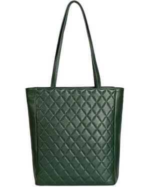 Laura Olaru Gianna Quilted Leather Bag - Green