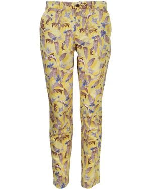 lords of harlech Charles Falling Flowers Pant - Yellow