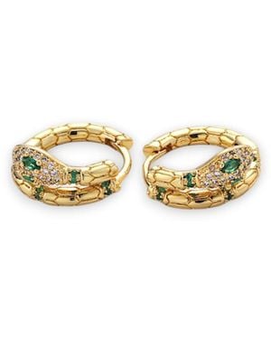 Alexie of Athens Serpentine Wisdom Hoops - Metallic