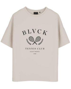 Blvck Paris Neutrals Blvck Tennis Tee 'Cream' - White