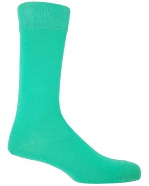 Peper Harow - Made in England Classic Socks – - Green