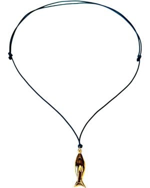 Lexi Jewelry Oro Maré Fish Necklace - Metallic