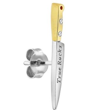 True Rocks Knife Stud Earring - Metallic