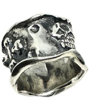 Tg-Jewellery by Tamara Gervasio Skulls And Bones Ring – Sterling - Green