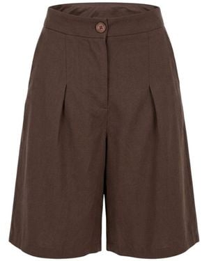 Monlicia Vera Tencel Bermuda Short - Brown