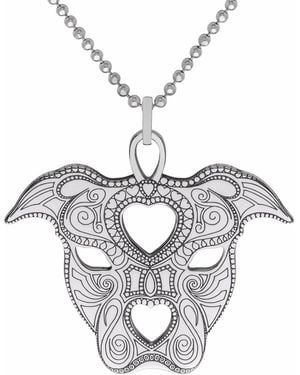 CarterGore Silver Staffy Pendant Necklace Medium - Metallic