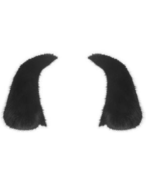 Miss Circle New York Kori Faux Fur Micro Bolero - Black