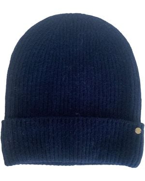 tirillm Holly Rib Knitted Cashmere Hat - Blue