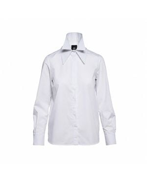 Hedare Elsbeth Double Collared Shirt - Blue