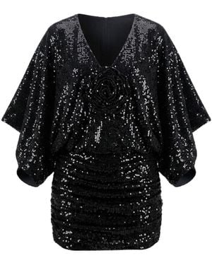 GLAM ON YOU Flora Dress - Black