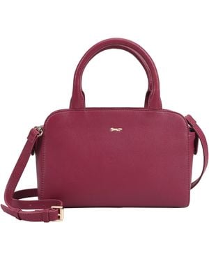Paul Costelloe Giselle Leather Crossbody Bag - Purple