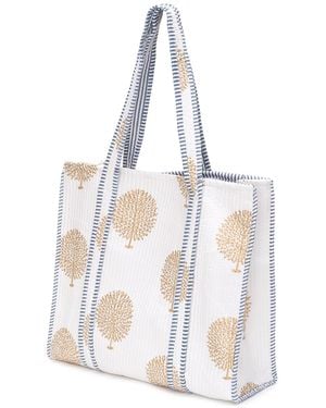 At Last Large Cotton Tote Bag - White