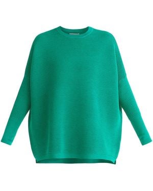 Paisie Ribbed Jumper - Green