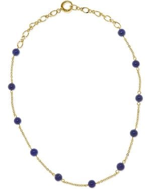 Grosse Lapus Lazuli Gemstone Necklace, Series Gem Mix - Metallic