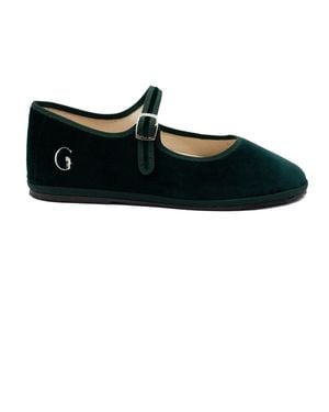 Gondolina Shoes Vignole Mary Jane Dark Velvet - Black