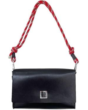 Yourhandbags Leather Candy Bag With Rope Strap - Blue