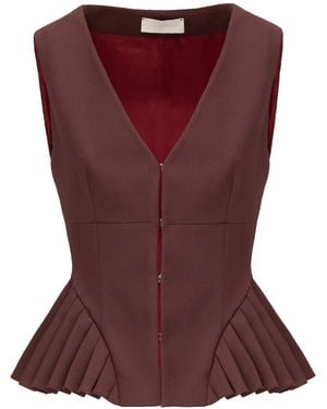 Georgette Midnight Wine Corset - Brown
