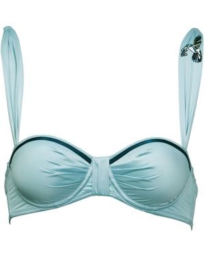 Tallulah Love Hummingbird Balcony Bra - Green