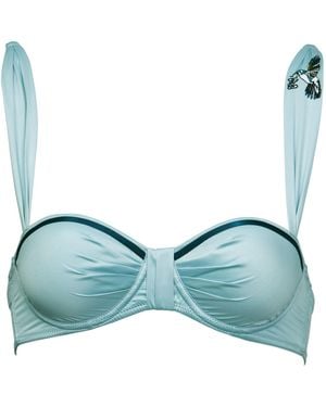 Tallulah Love Hummingbird Balcony Bra - Green