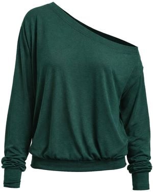 Marianne by Marie Jordane Selena Asymmetric Lyocell & Wool Jumper - Green