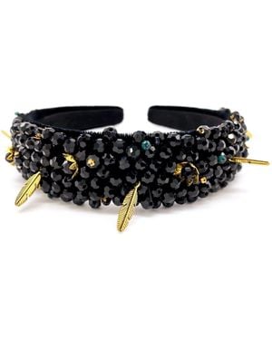 ADIBA Blossom Handmade Headband - Black