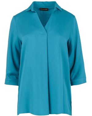 Conquista V Neck Top - Blue
