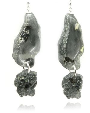 Bio-Trimmings Binet Earrings Onyx Bio-Gems - Green