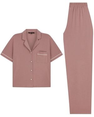 House of Silk Capri Extra Soft Pyjama Set - Purple