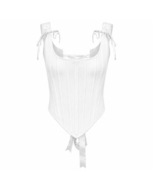 Cansu Xi Le Corset Gaia - White