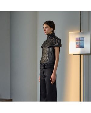 Lorena Saravia Ophelia Vest Leather - Black