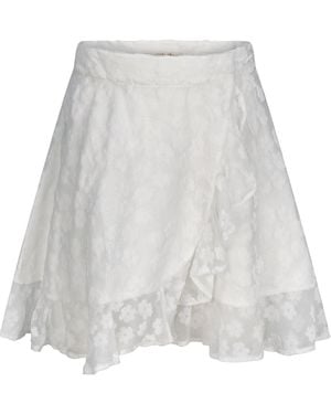 Introvertie VIENNA Hamptons Viscose Wrap Skirt Mini - Gray