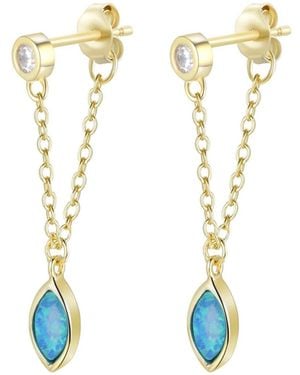 KAMARIA Full Swing Opal Earrings - Metallic