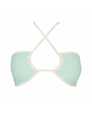 Chaude Swimwear Remy Reversable Bikini Top - Green