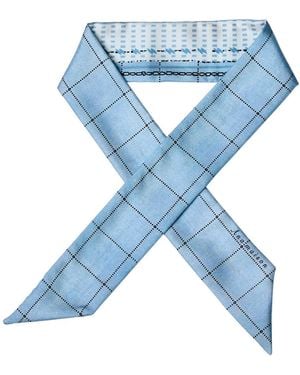 Ana Maison Coco-Look Twilly Scarf - Blue