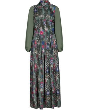 Maison Qala Dear Pen Pal Dress - Green