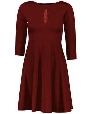 Marianne by Marie Jordane Taylor Mini Dress Deep - Red