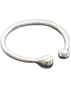 The Jewellery Store London Adjustable Two Beads Ring - Metallic