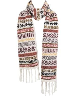 Charkha & Loom Woodpecker Lahauli Muffler - White