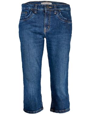 Love and Nostalgia Little Gath Capri Jean - Blue