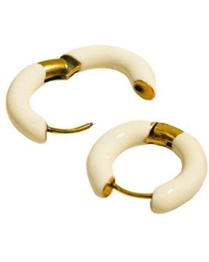 Mulgaro Luna Hoop Earrings - Metallic