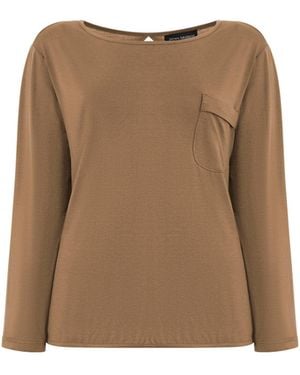 James Lakeland Pocket Jersey T-Shirt Camel - Natural