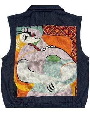 Zasta Studio Denim Wearable Article Sleeveless A - Blue