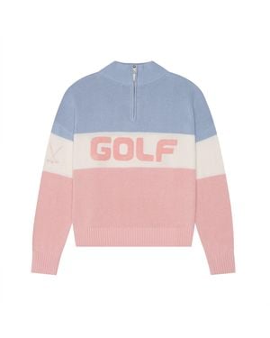 Ellsworth & Ivey Madison Quarter Zip Jumper - Pink