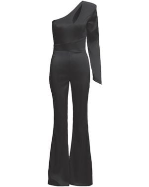 BLUZAT Jumpsuit With Cut-Out - Black