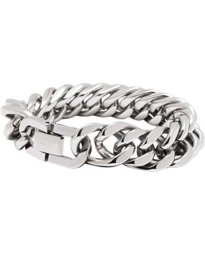 Nialaya Chunky Cuban Chain Bracelet - Metallic