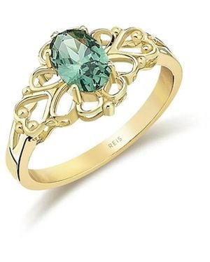 Reis Jewellery Nostalgic Peridot Ring - Metallic