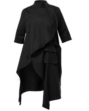 Metamorph Asymmetric Loose Shirt - Black