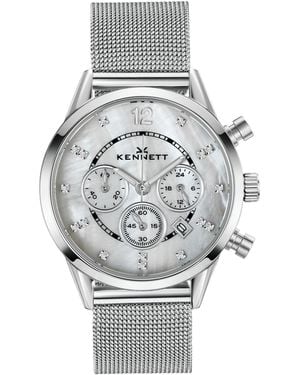 Kennett Watches & Accessories Kennett Lady Savro Watch With Milanese Mesh Strap - Metallic
