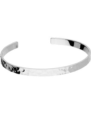 Kaizarin Hammered Cuff Bangle - Metallic
